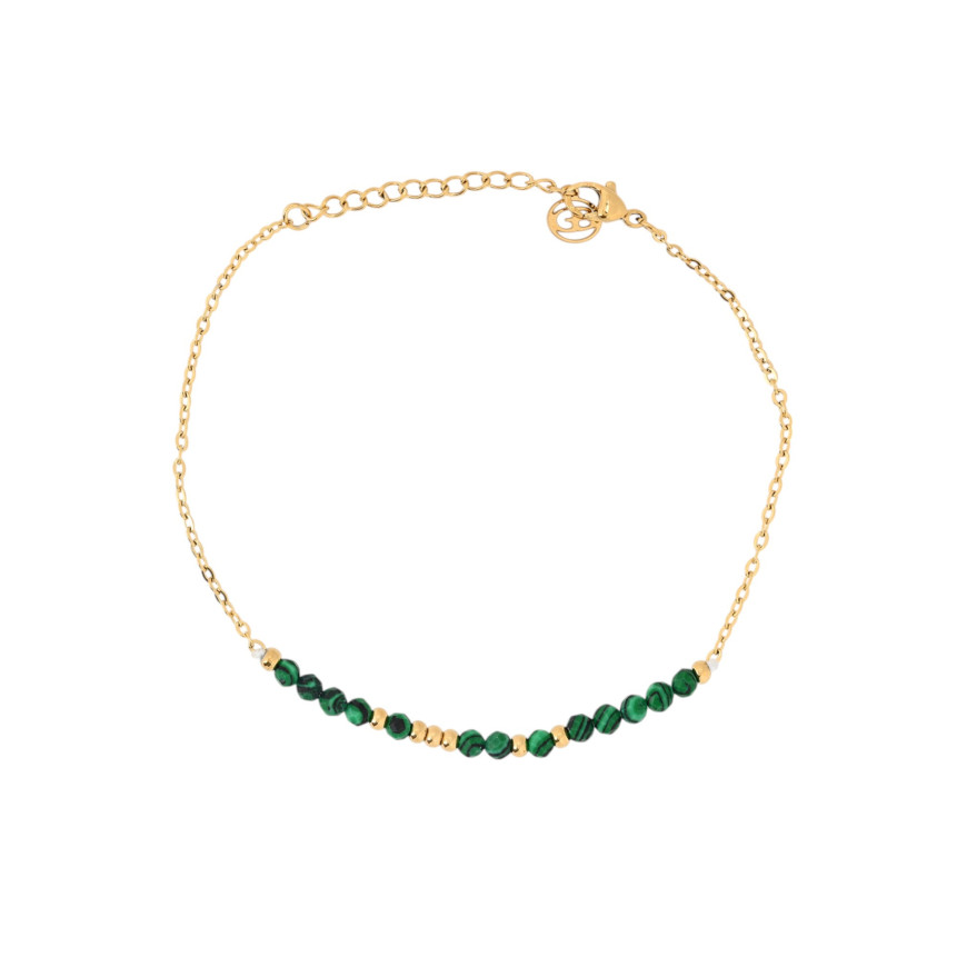 Conjunto pulseiras em aço verdes GB