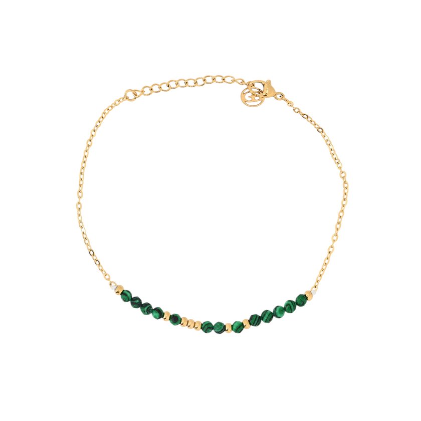 Conjunto pulseiras em aço verdes GB