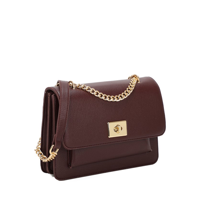 Sac à bandoulière avec chaîne dorée