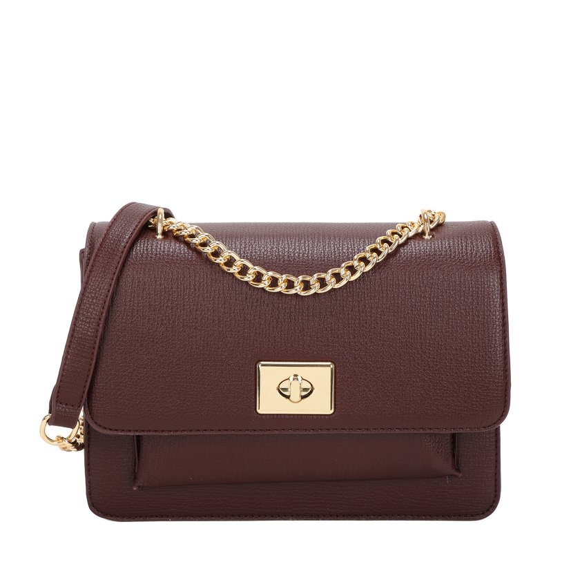 Sac à bandoulière avec chaîne dorée