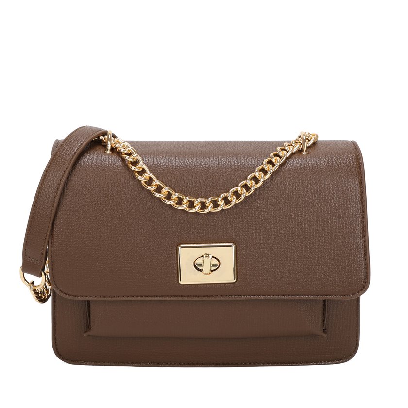 Sac à bandoulière avec chaîne dorée