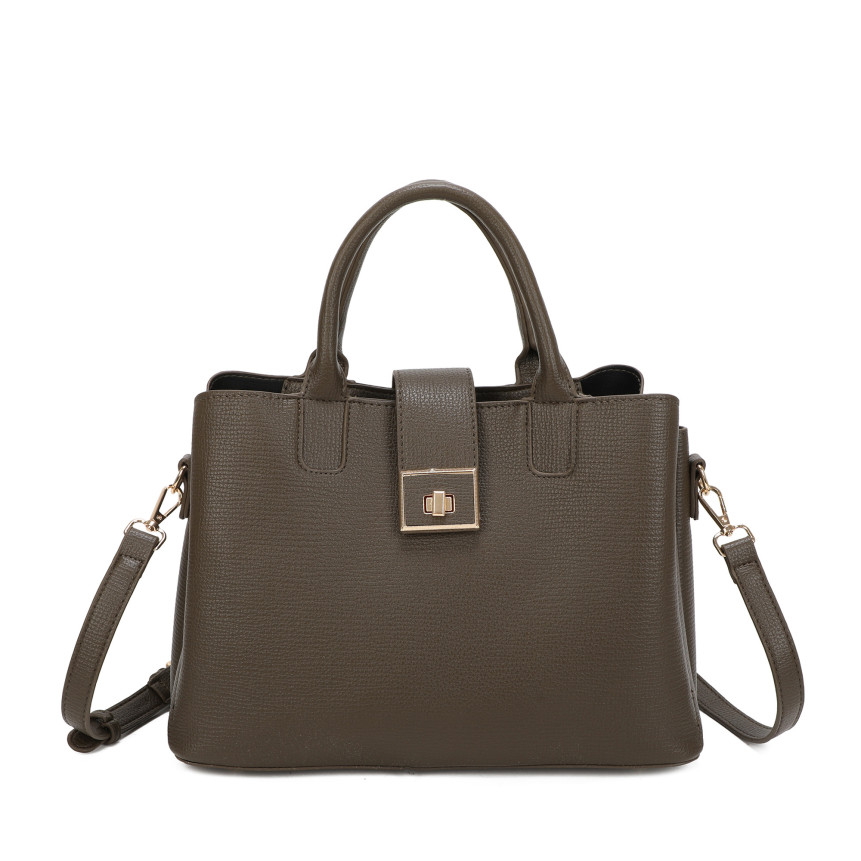 Bolso Shopper con detalle dorado