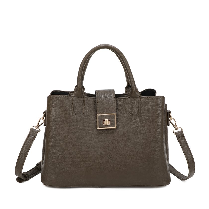 Mala Shopper com detalhe dourado