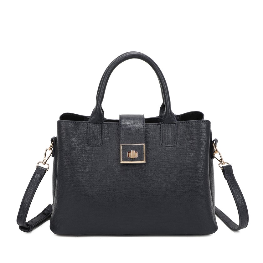 Mala Shopper com detalhe dourado