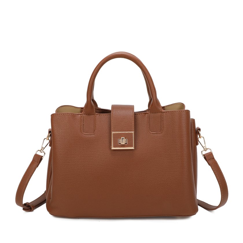 Mala Shopper com detalhe dourado
