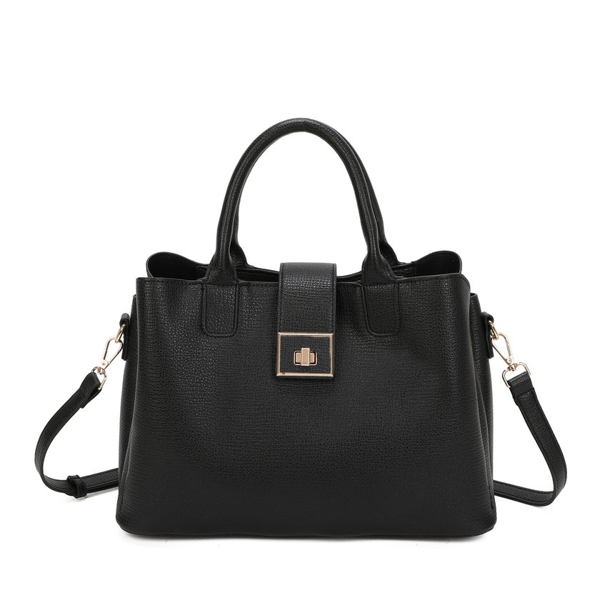 Mala Shopper com detalhe dourado