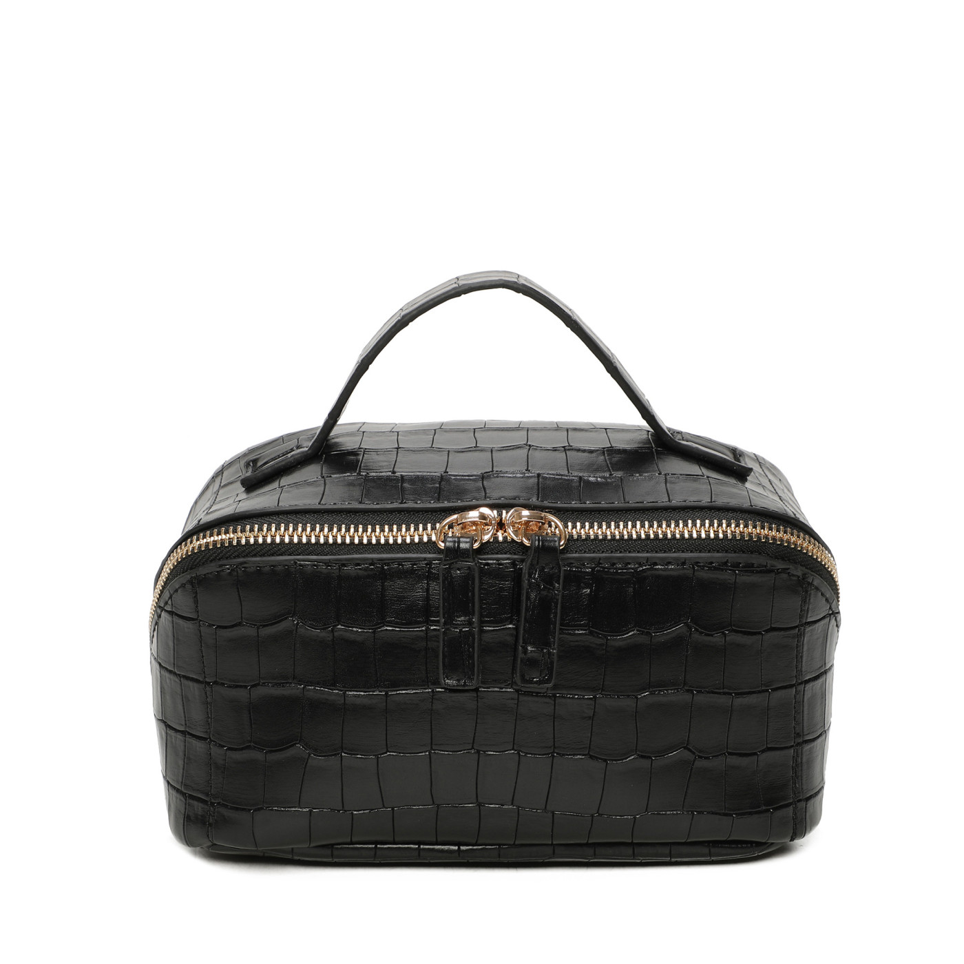 Neceser con textura croc