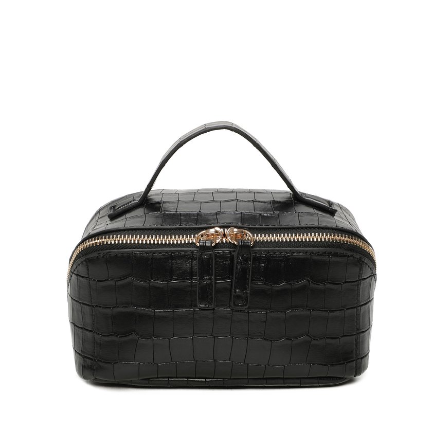 Necessaire com textura croco