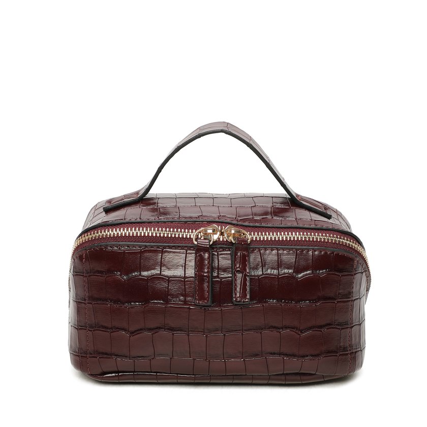 Necessaire com textura croco