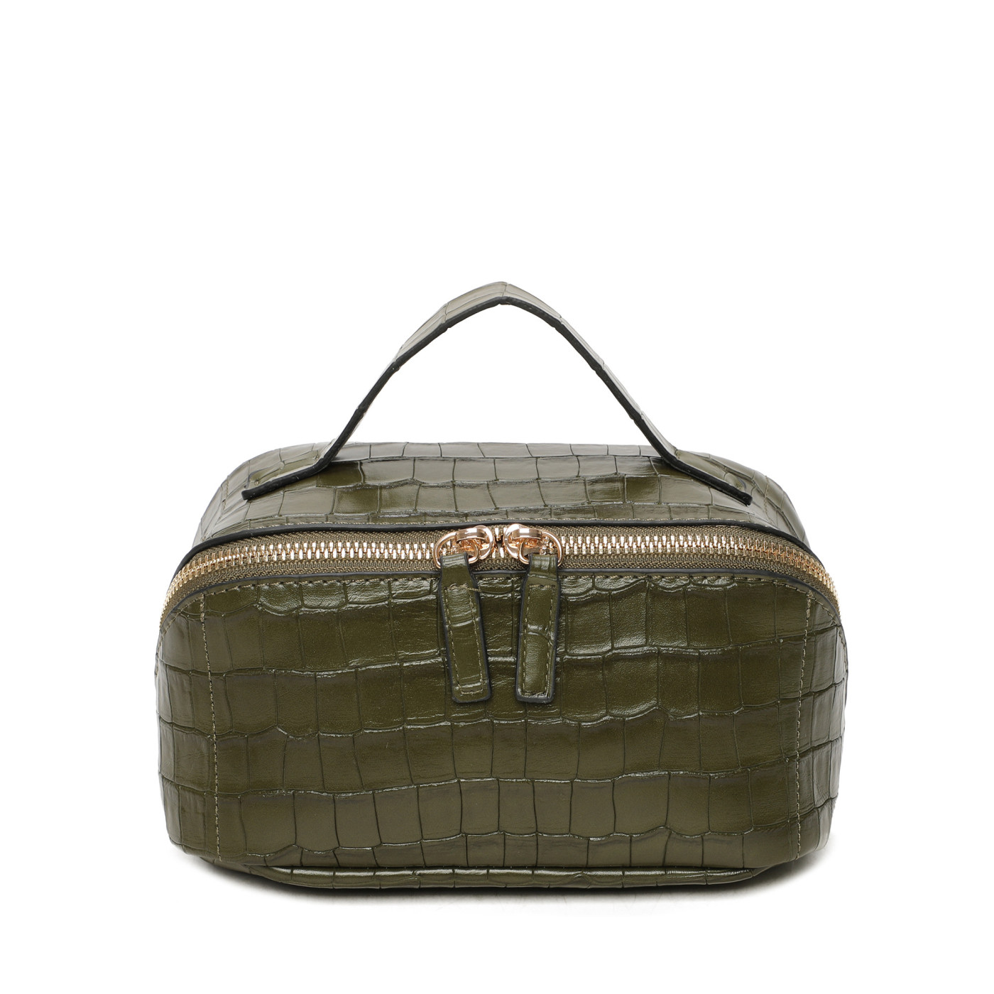 Neceser con textura croc