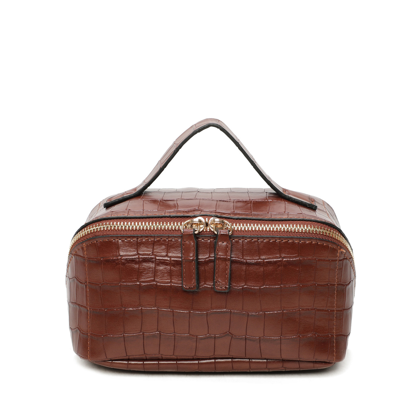 Neceser con textura croc