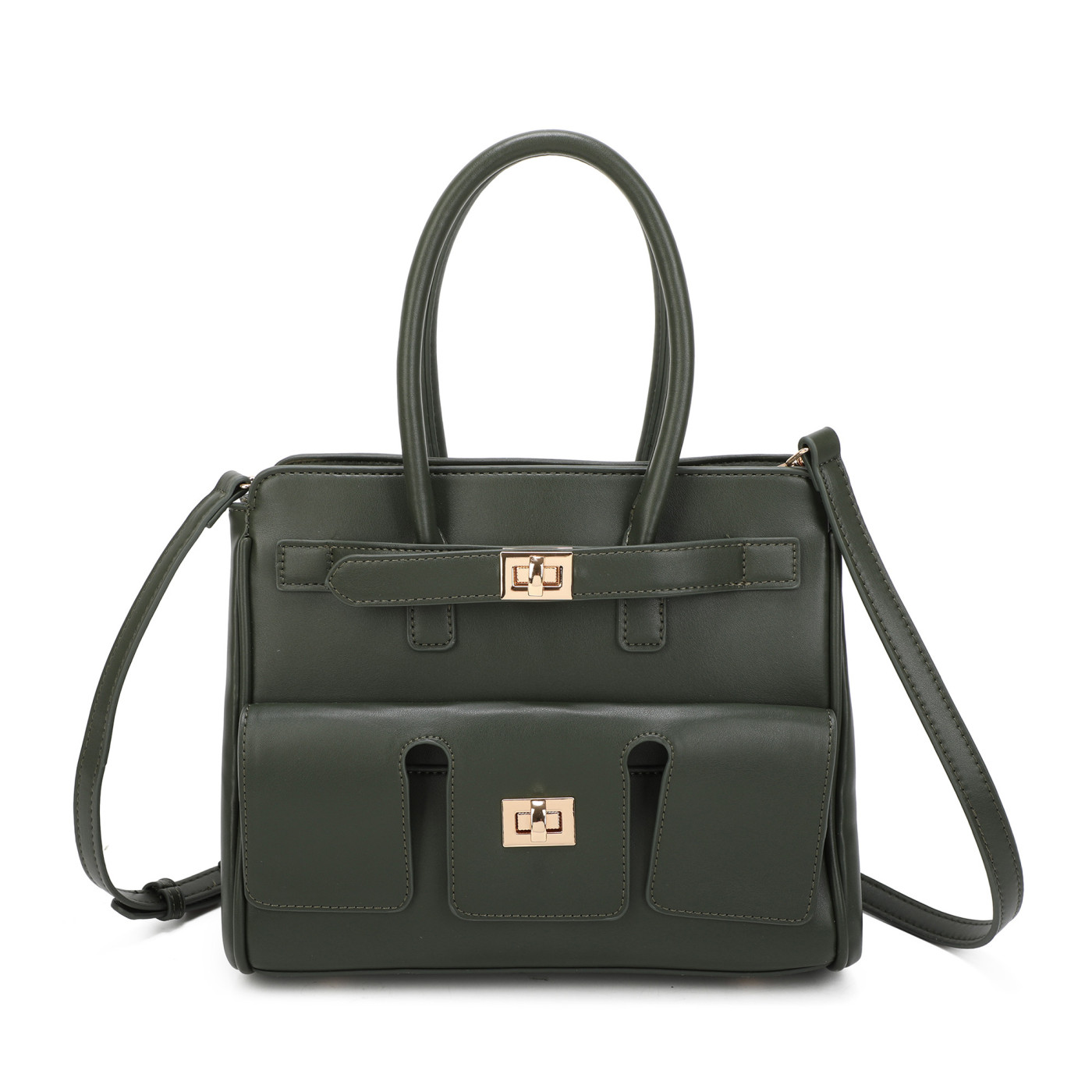 Sac à bandoulière avec détails dorés