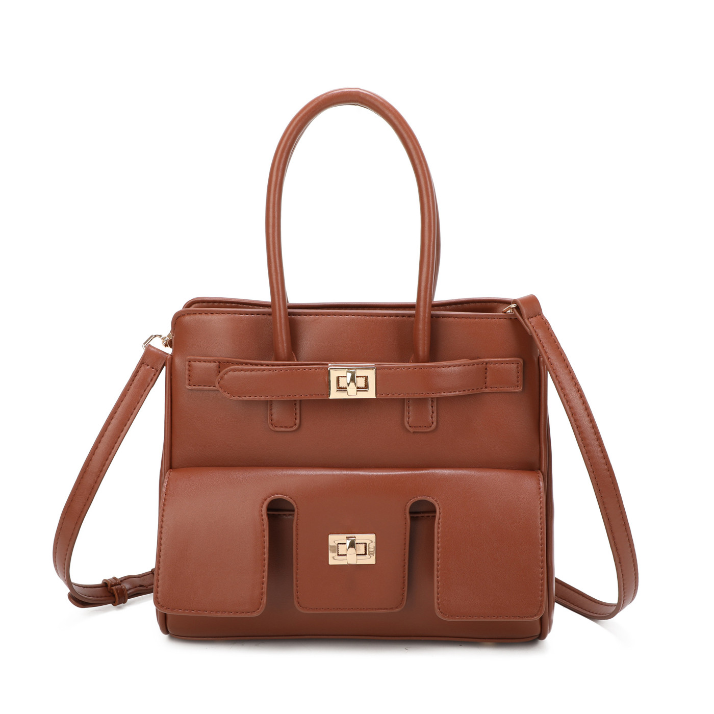 Sac à bandoulière avec détails dorés