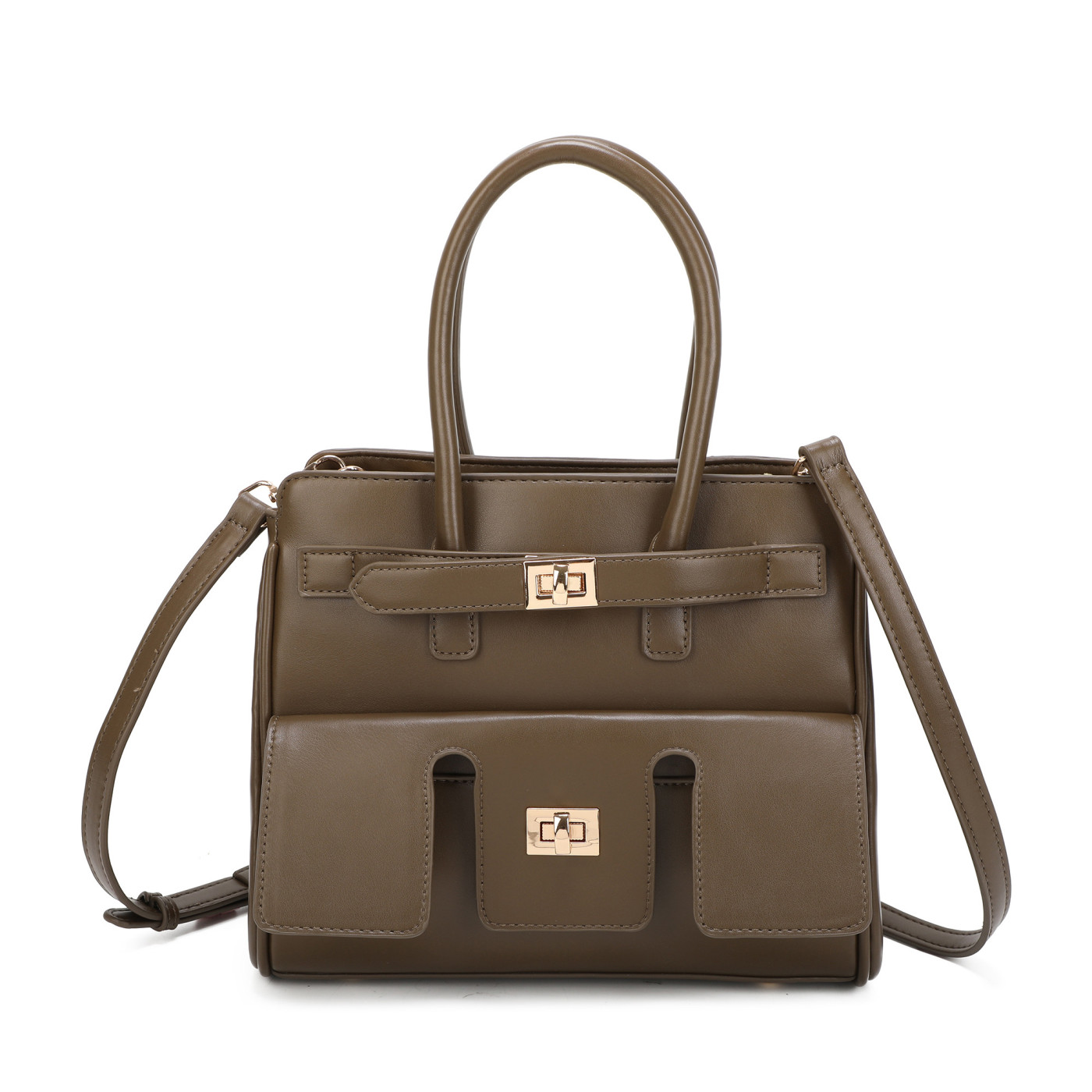 Sac à bandoulière avec détails dorés