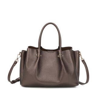 Mala Shopper com detalhes dourados