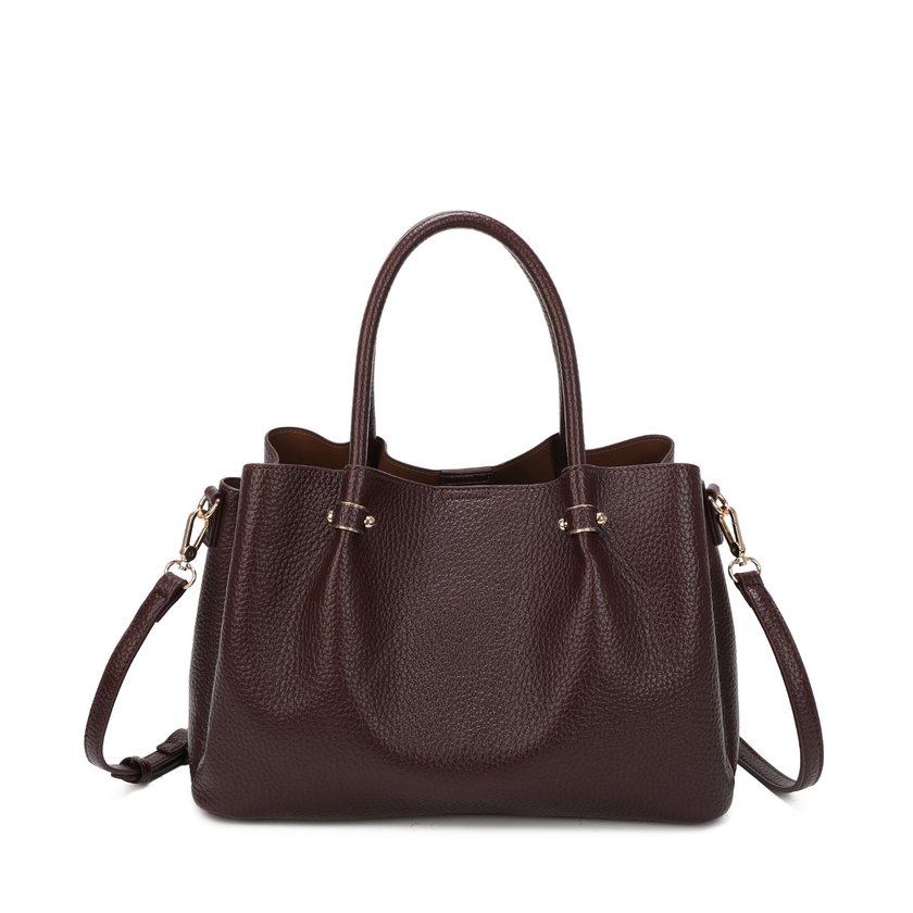 Mala Shopper com detalhes dourados