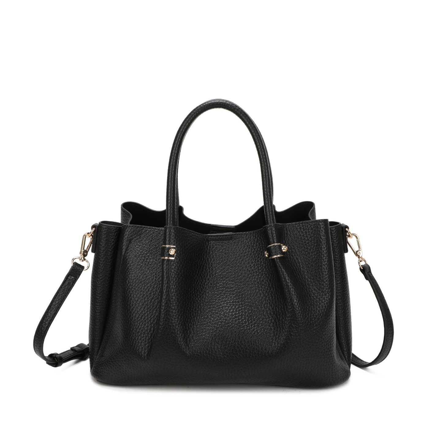Mala Shopper com detalhes dourados