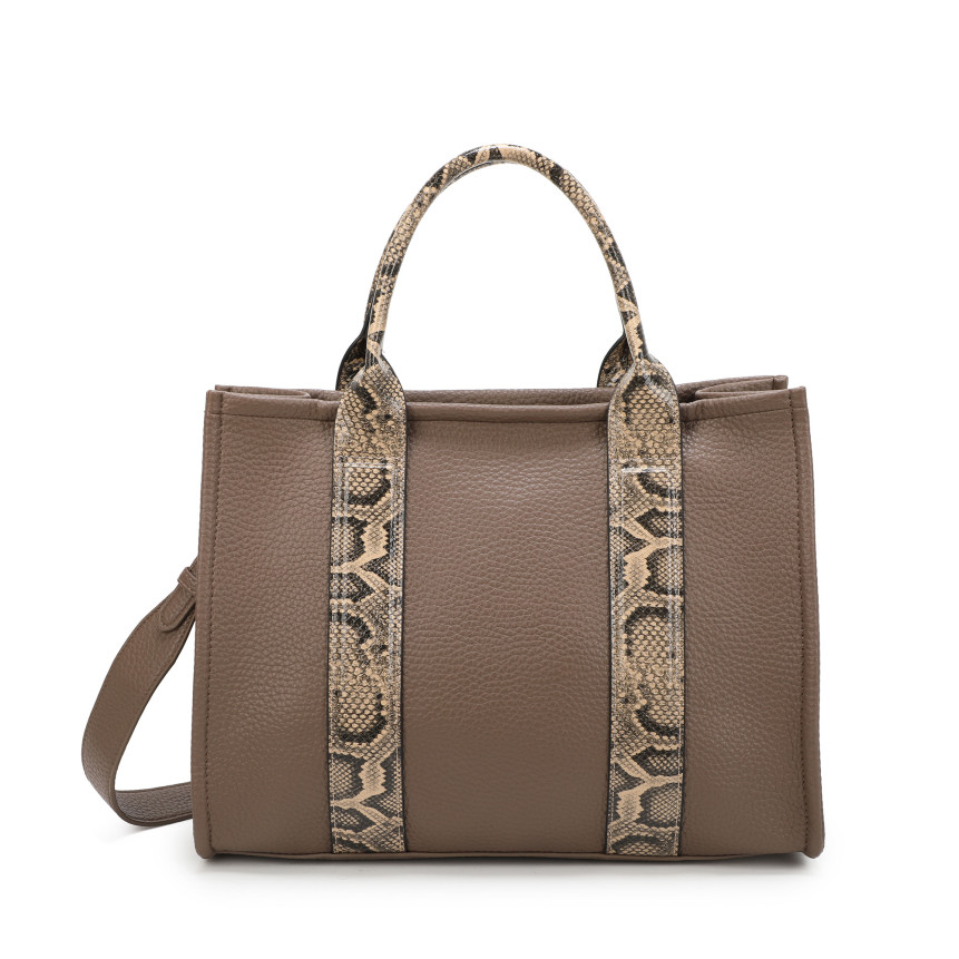 Bolso Shopper con estampado animal