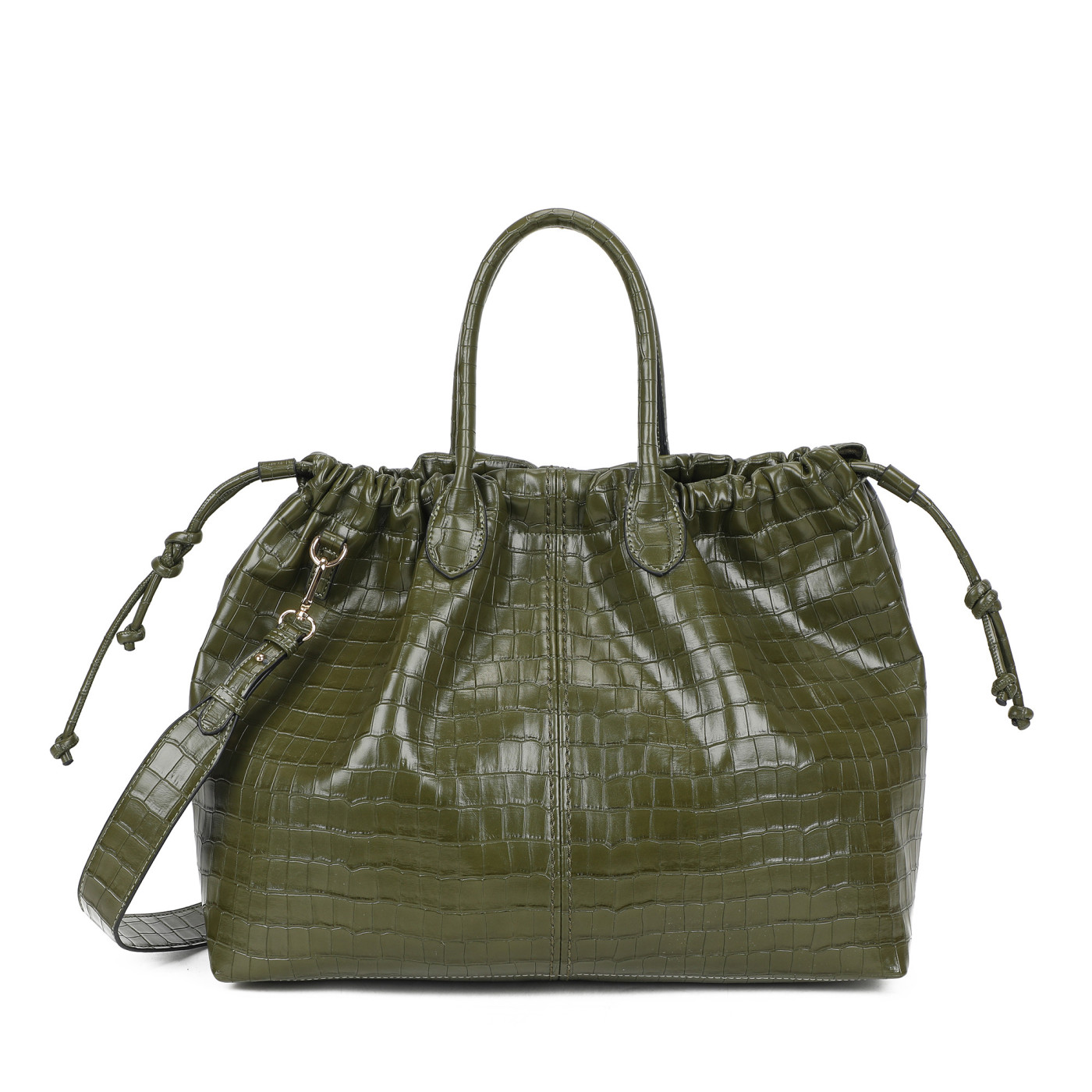 Sac à main Shopper avec texture croco