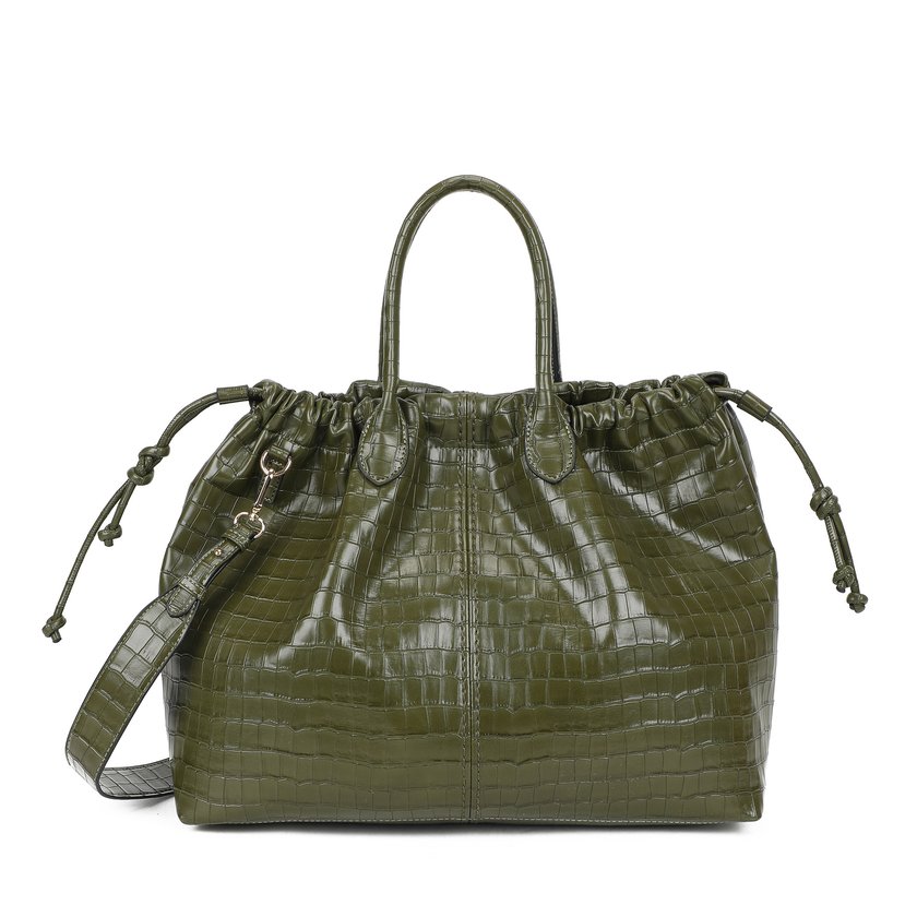 Sac à main Shopper avec texture croco