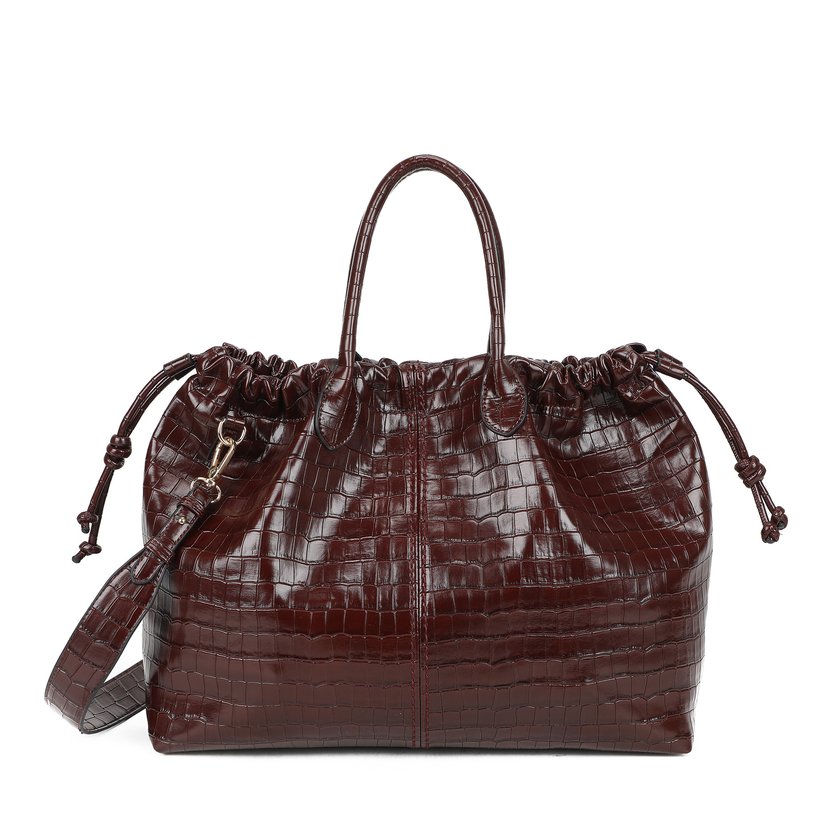 Sac à main Shopper avec texture croco