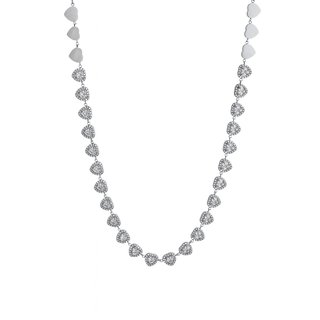 Delicate necklace with hearts