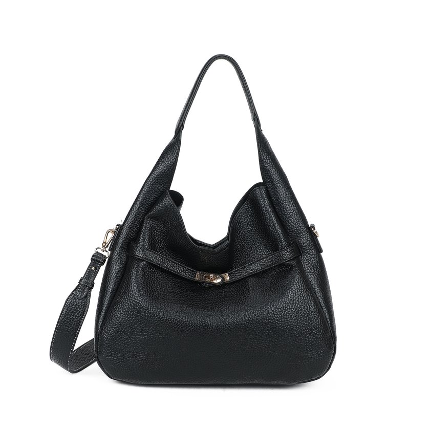 Borsa Shopper con dettaglio dorato