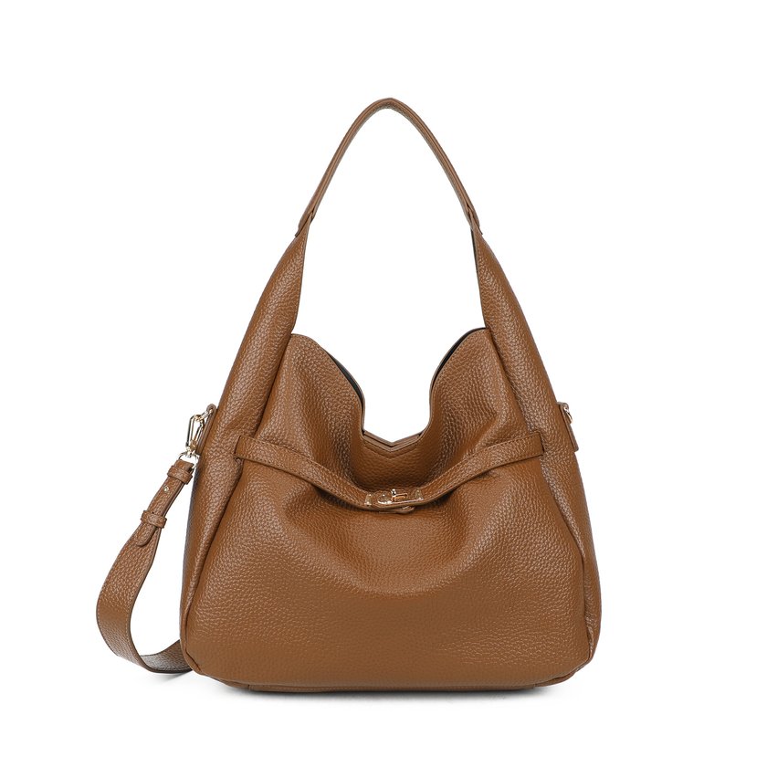 Borsa Shopper con dettaglio dorato