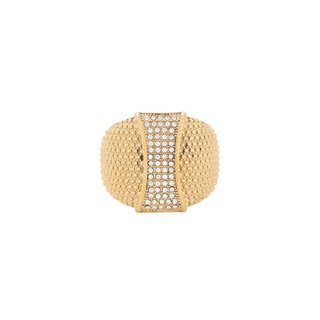 Anel Glamour com detalhes e zircônias