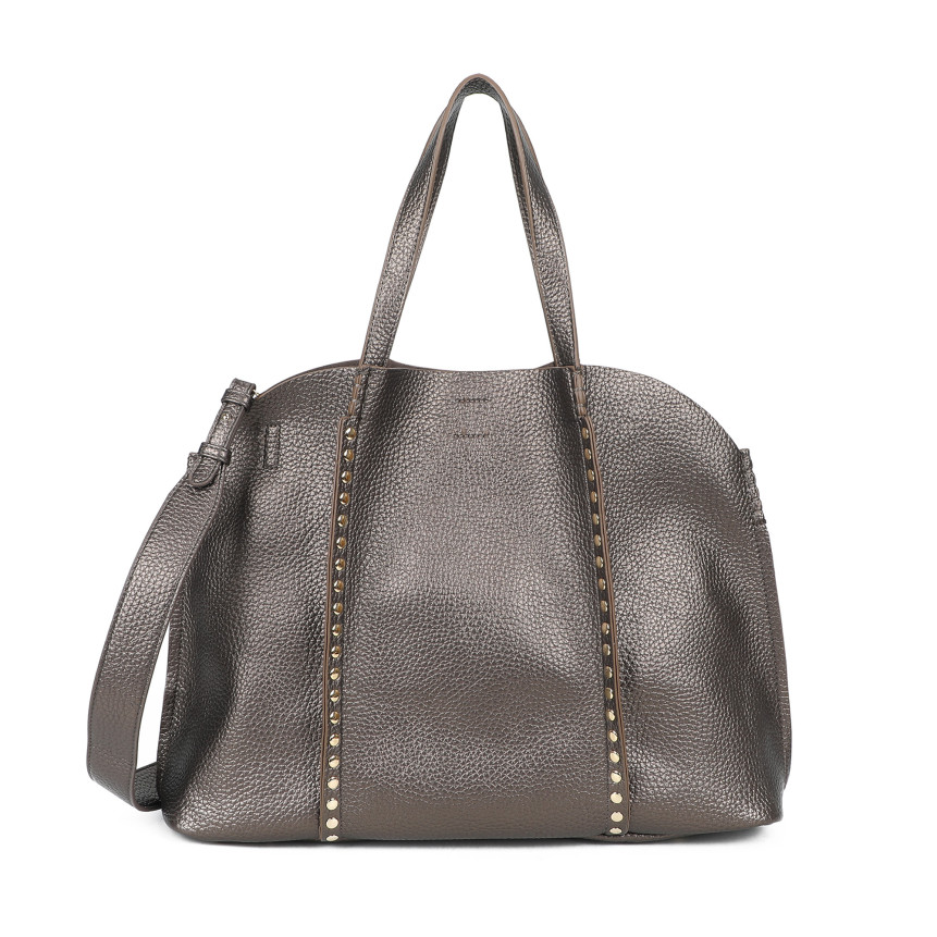 Sac à main Shopper avec clous dorés
