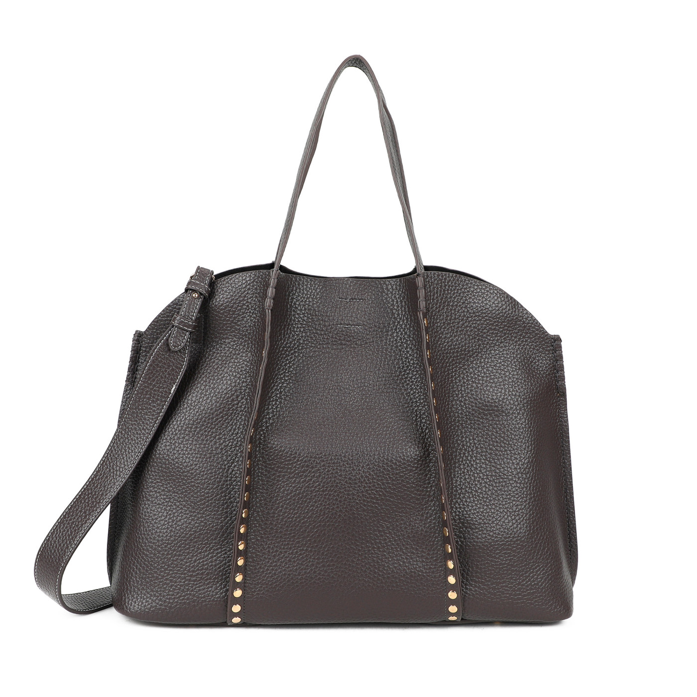 Mala Shopper com tachas douradas