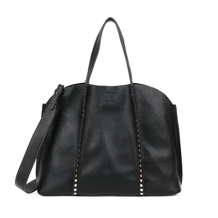 Sac à main Shopper avec clous dorés