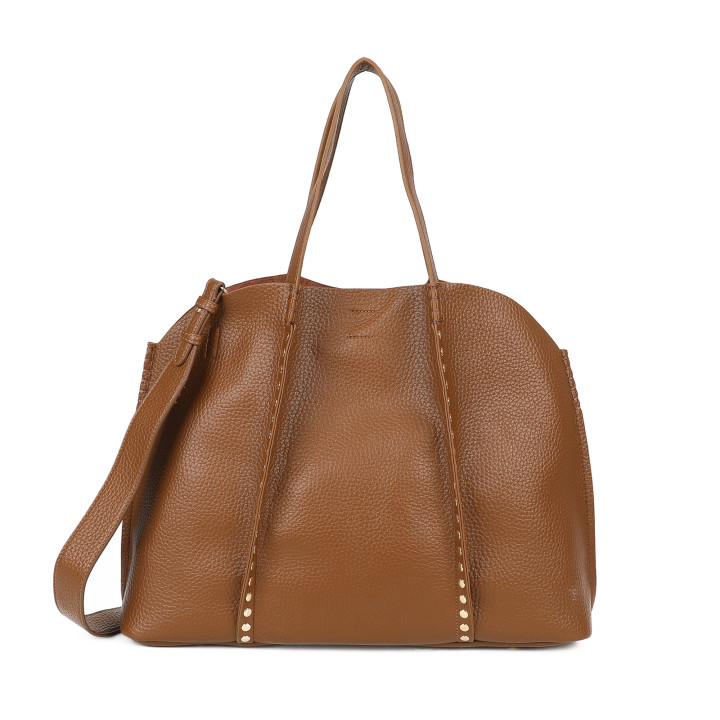 Sac à main Shopper avec clous dorés