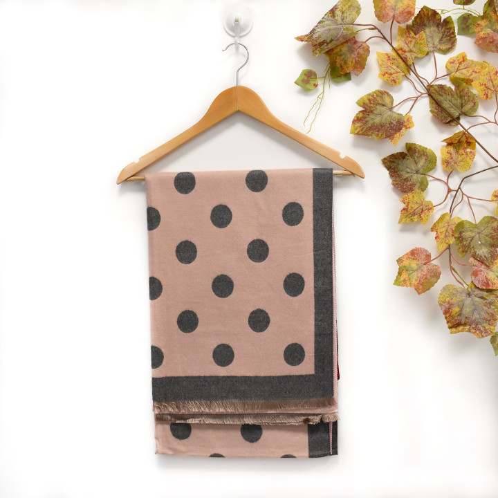 Scarf with polka dot pattern GB