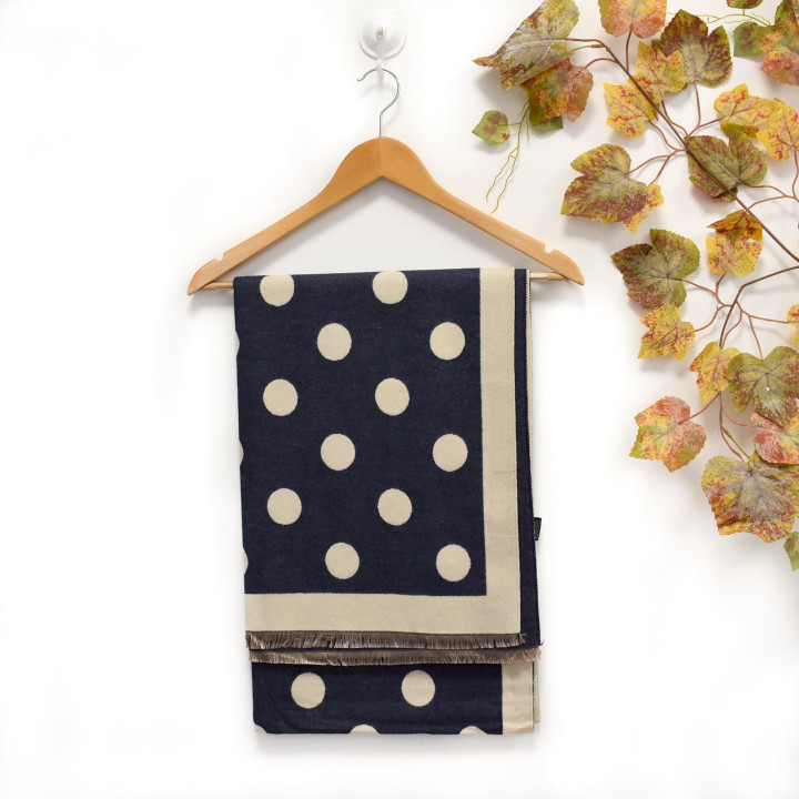 Scarf with polka dot pattern GB