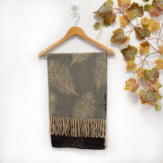 Cachecol estampado folhas de palmeira GB
