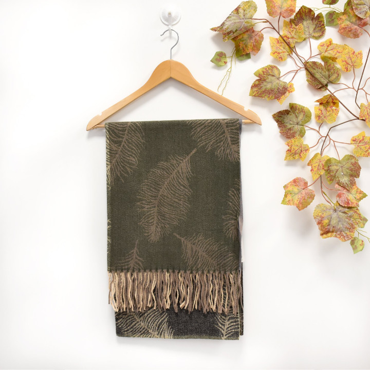 Foulard imprimé feuilles de palmier GB Foulard imprimé feuilles de palmier GB