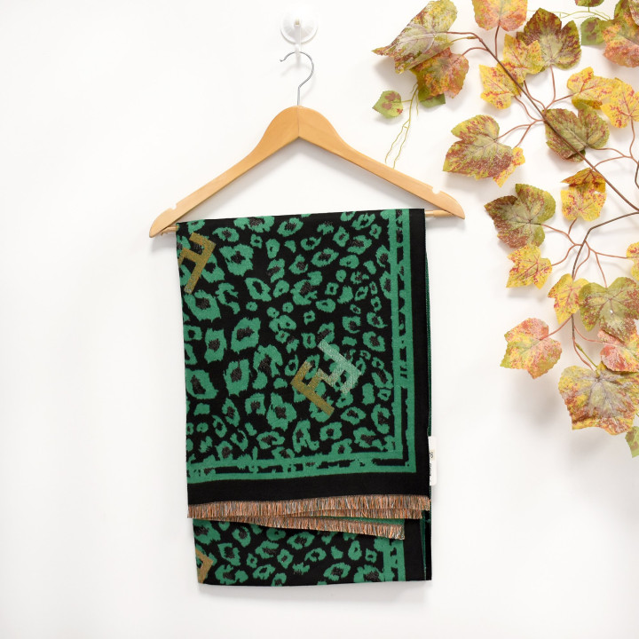 Foulard à imprimé animalier GB