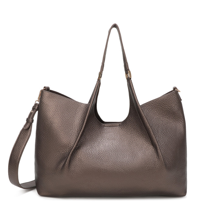 Sac à main Shopper en tissu brillant