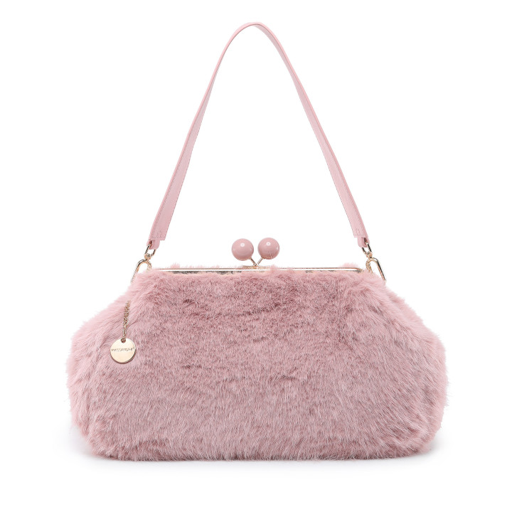 Bolso de hombro con pelito