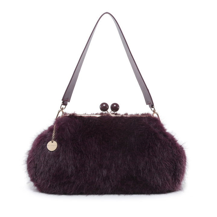 Bolso de hombro con pelito