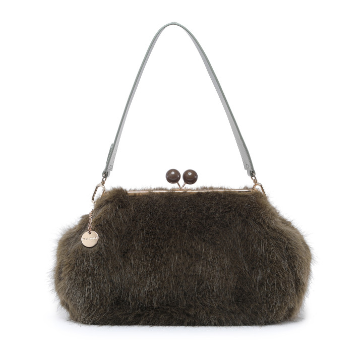 Bolso de hombro con pelito