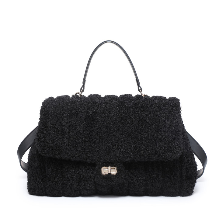 Bolso bandolera con pelito