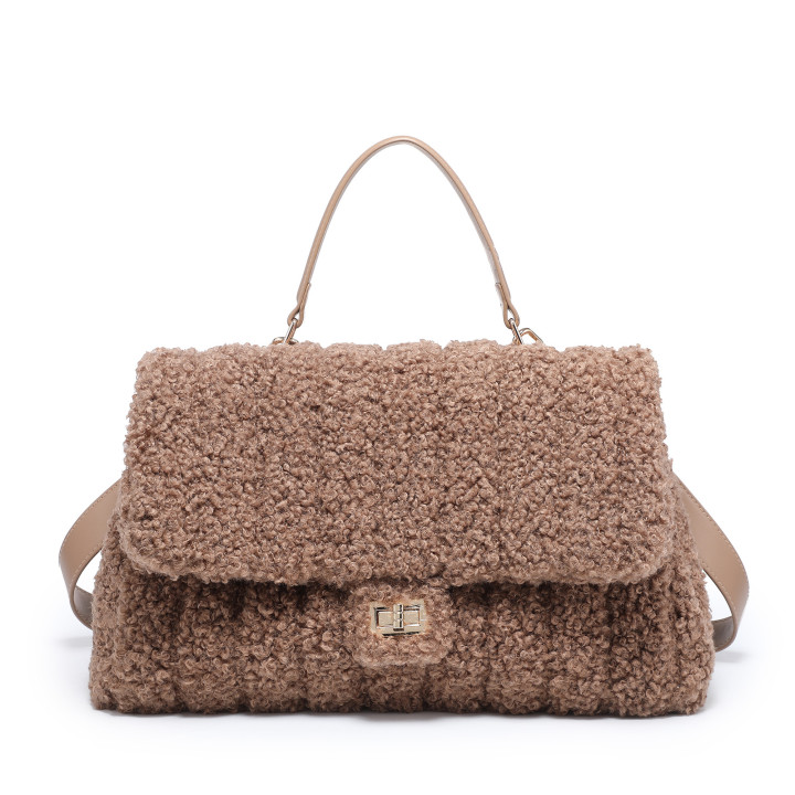 Crossbody Bag with Fur