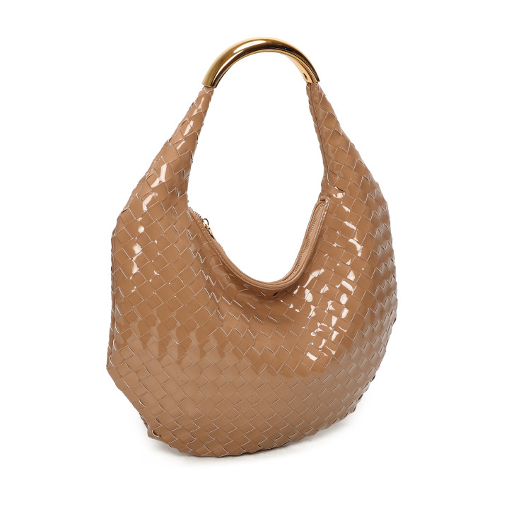 Patent Leather Shopper Bag