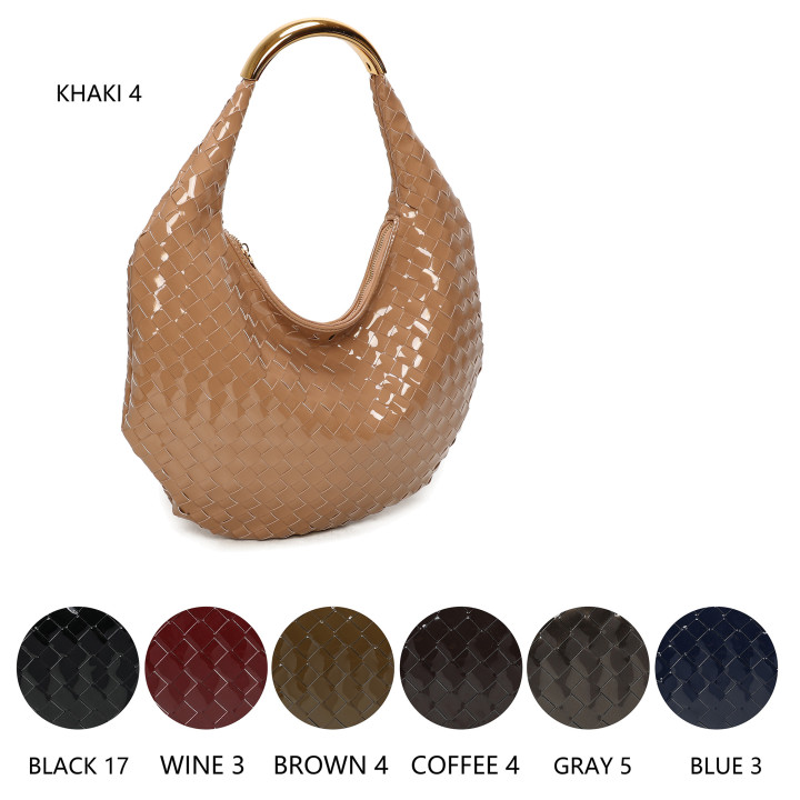 Patent Leather Shopper Bag