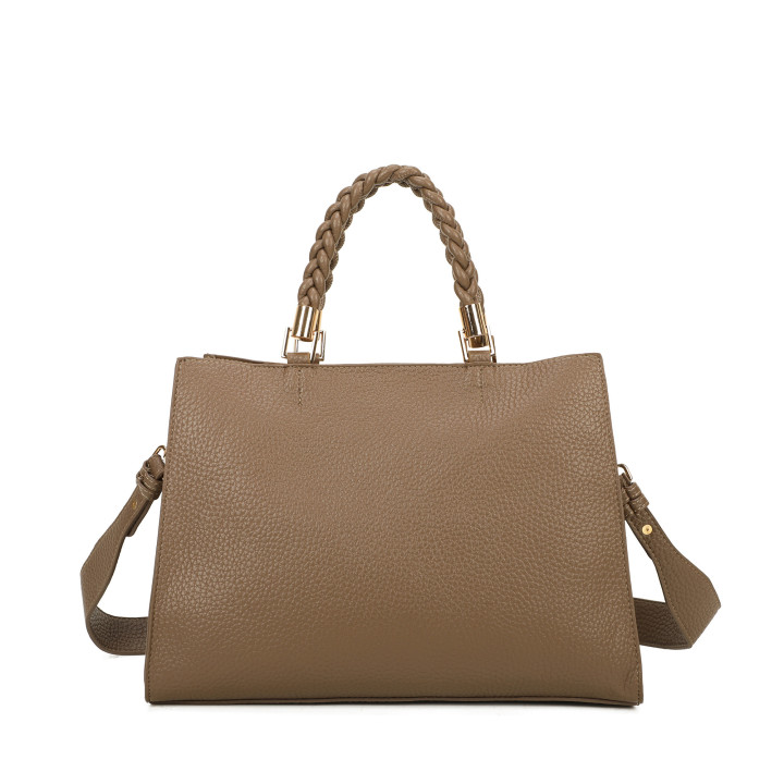 Borsa Shopper con manico intrecciato