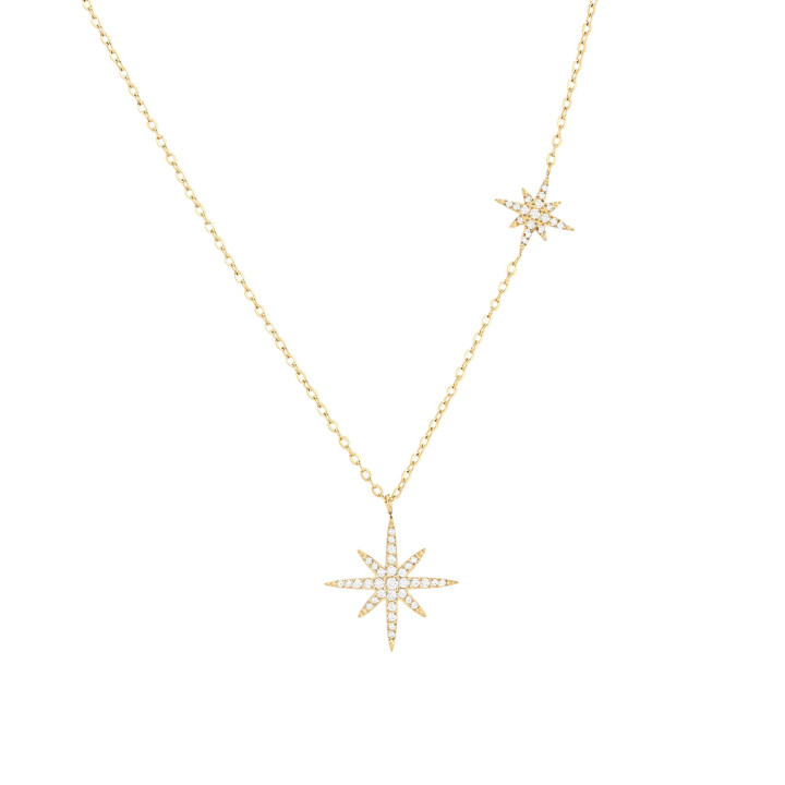 Delicate necklace with stars