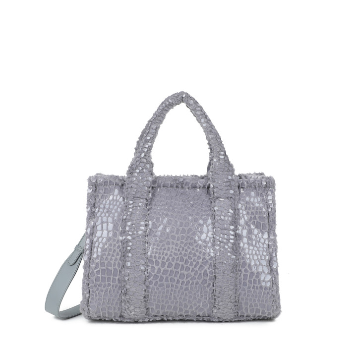 Borsa Shopper con pelliccia