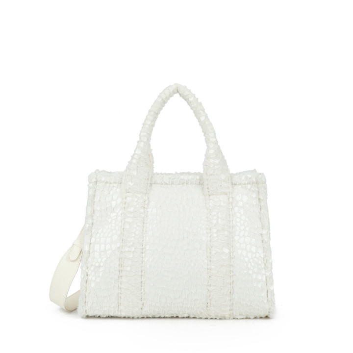 Borsa Shopper con pelliccia